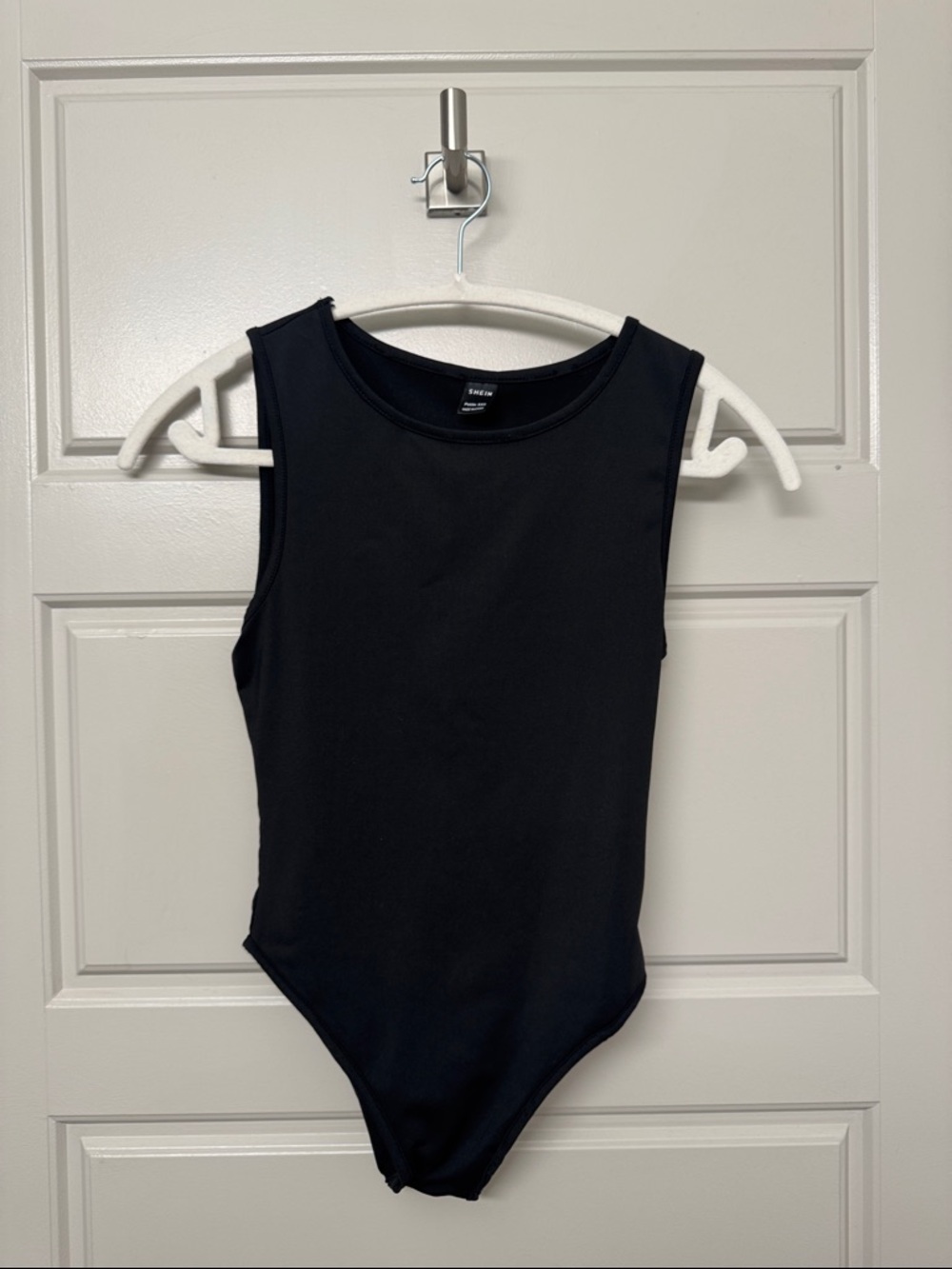 SHEIN Black Sleeveless Kids One-Piece Bodysuit